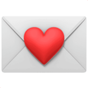 emoji letter heart